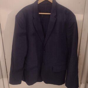 Old Navy Linen-Blend Blazer, XL, Navy Dark Blue
